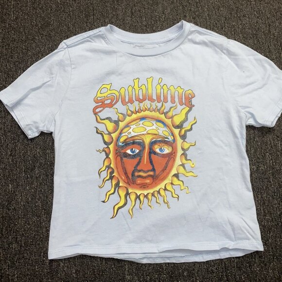 Sz.S*Sublime*Light Blue Short-Sleeve Band T-shirt (Sublime) - Picture 1 of 3